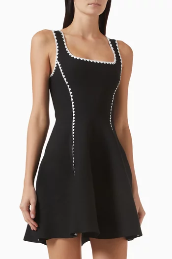 Russelino Embroidered Mini Dress