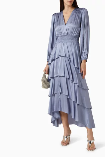 فستان روفينيلو بفتحة رقبة على شكل حرف V‏