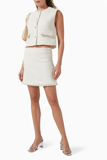 Bead-embellished Jacket in Tweed