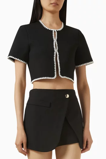 Musselino Crop Cardigan