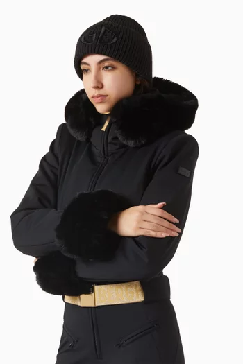 Valerie 3D Logo Beanie in Knit