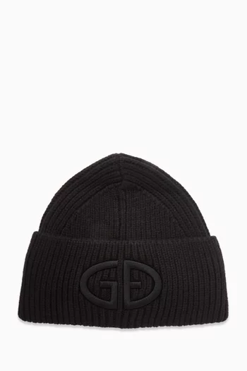 Valerie 3D Logo Beanie in Knit