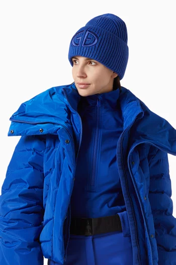 Valerie 3D Logo Beanie in Knit