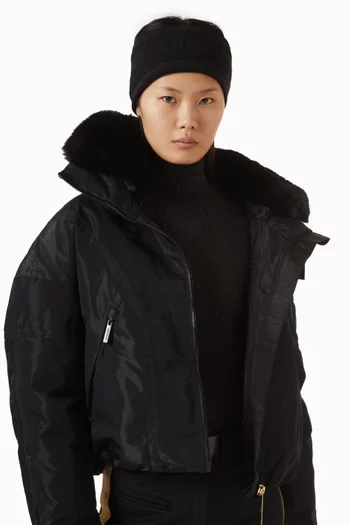 طوق رأس ليا منسوج بشعار الماركة