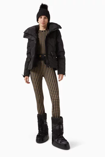 لغينغز سيليست بنقشة نجوم قماش منسوج