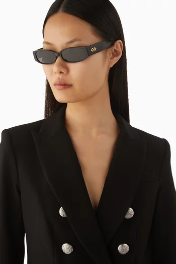 نظارة شمسية تالا بإطار مستطيل أسيتات