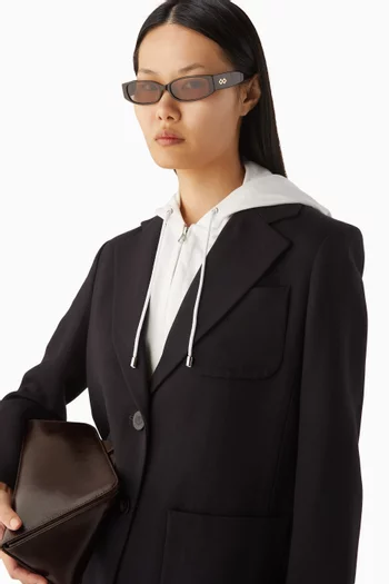 نظارة شمسية تالا بإطار مستطيل أسيتات