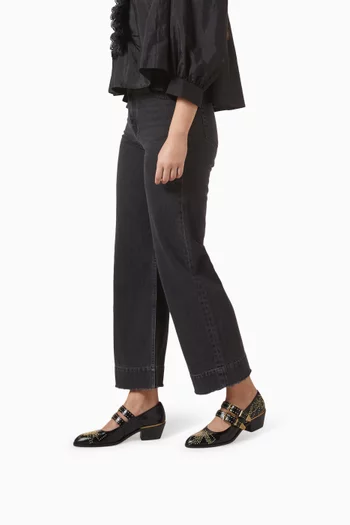 حذاء كلاسيك سوزان جلد عجل لامع