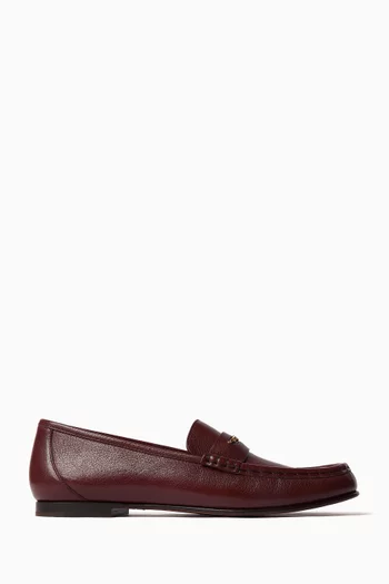 Logo  Loafers in Shiny Calfskin
