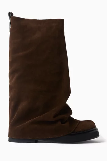 Robin Combat Boots in Suede