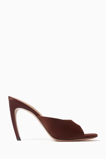 Betta 95 Mules in Satin