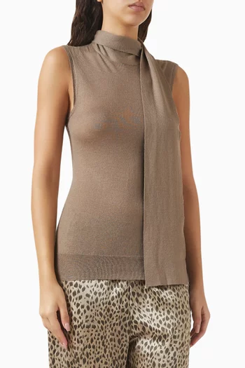 سترة بوشاح نسيج كشمير