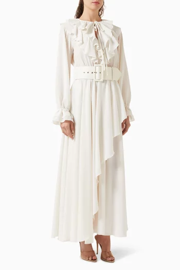 Petra Ruffle Midi Dress