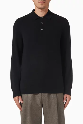 Seamless Polo Shirt in Cashmere