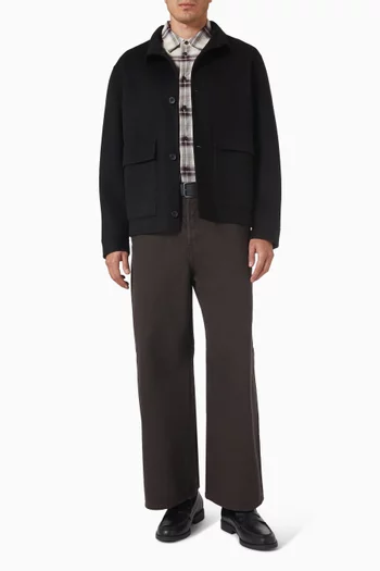 Double-faced Jacket in Wool-blend