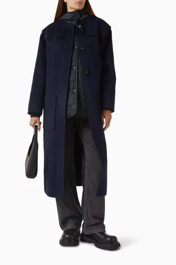 معطف فيبي بأقمشة متنوعة