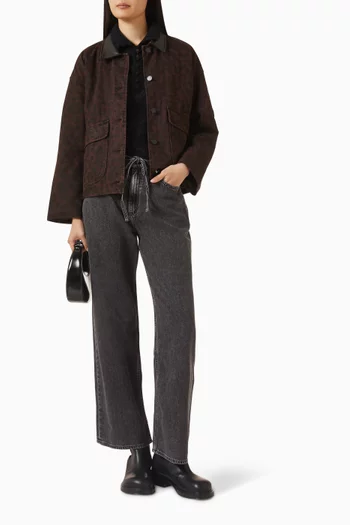 بنطال فيبي برباط تضييق دينم