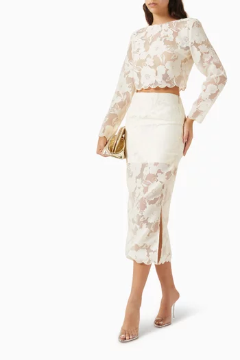 Anabelle Lace Midi Skirt