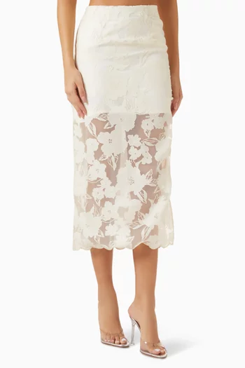 Anabelle Lace Midi Skirt