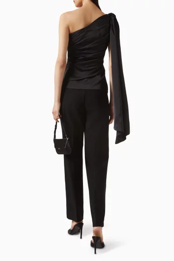 Nelly Draped One-shoulder Top