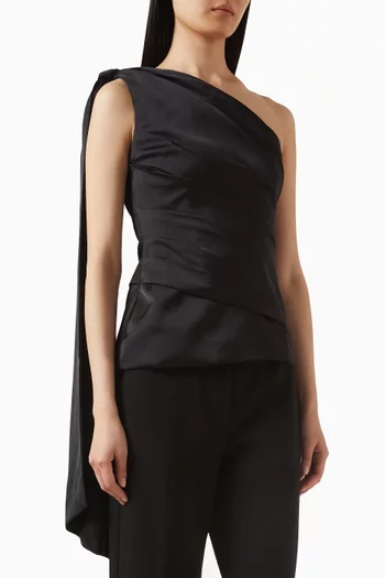 Nelly Draped One-shoulder Top
