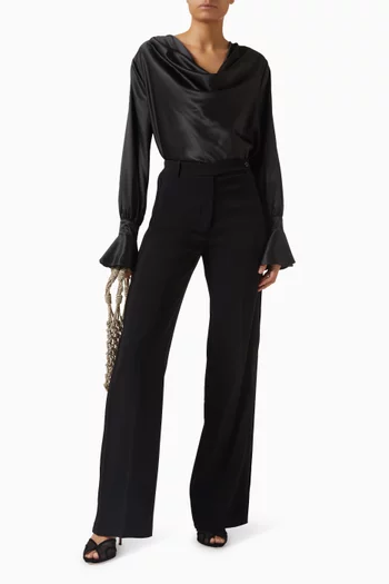 Filipa Top in Satin-crepe