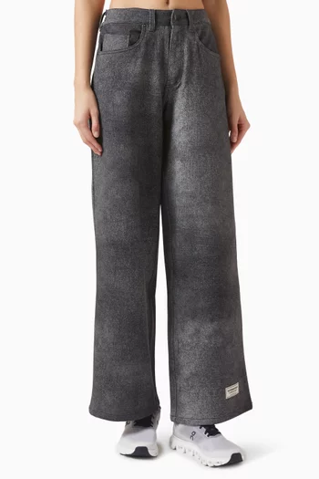 Wide-leg Pants in Soft Denim