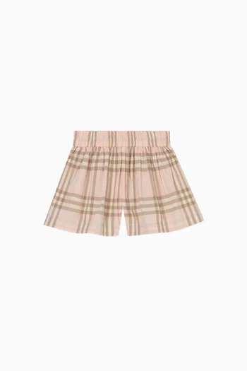 شورت رياضي مارسي بنقشة مربعات