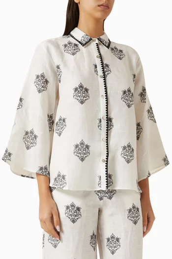 Magnolia Shirt in Linen