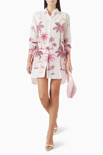 Anka Island Shirt Dress in Cotton