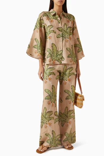Date Palm Shirt in Linen