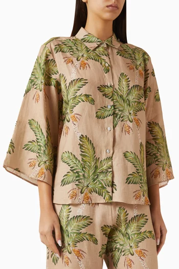 Date Palm Shirt in Linen