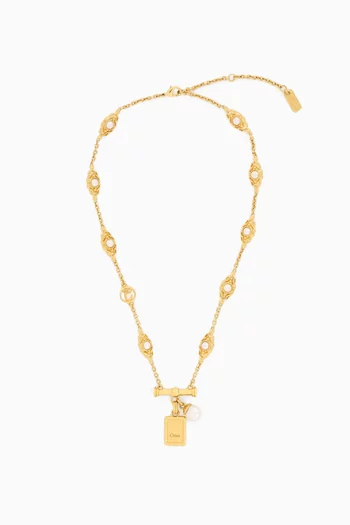 قلادة بدلاية ولؤلؤ نحاس