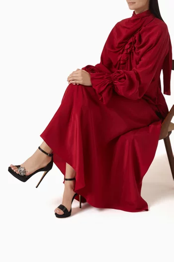 Jewel 125 Platform Sandals in Satin