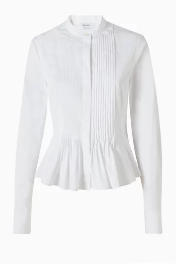 Peplum Shirt in Cotton