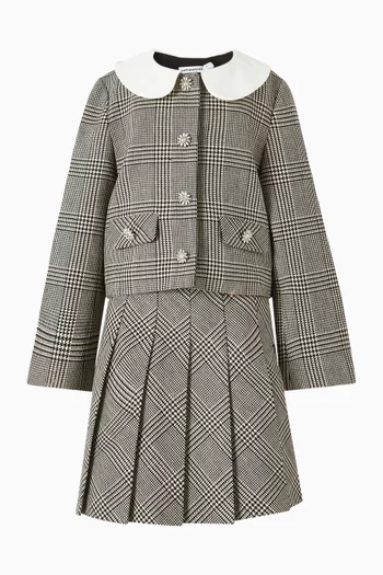 Check Jacket in Wool-blend