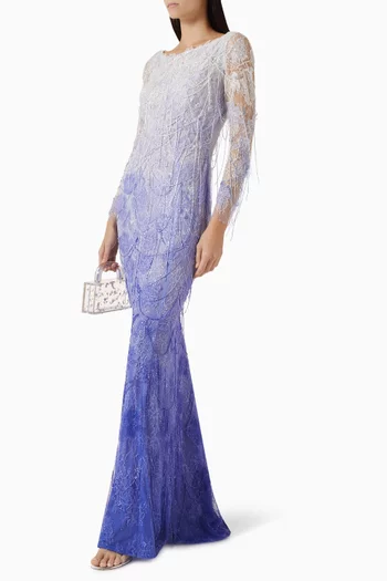 فستان سهرة الينا دانتيل