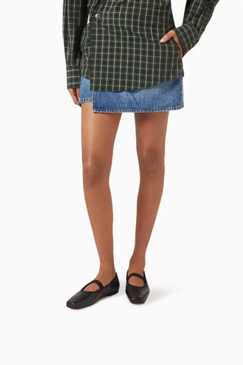 حذاء باليرينا ليزبيث بكعب مسطح جلد