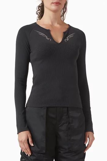 بلوزة جوردان منسوجة