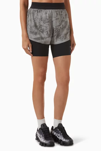 Swift 2-in-1 Reflective Running Shorts