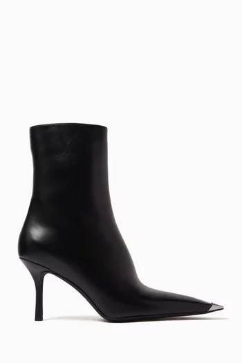 حذاء بوت فيرارا بكعب 85 مم جلد عجل