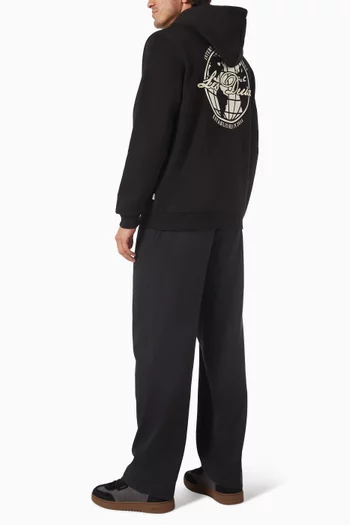 كنزة بغطاء رأس بن بطبعة كرة أرضية قطن