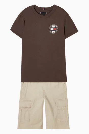 Relaxed-fit Cargo Shorts in Twill