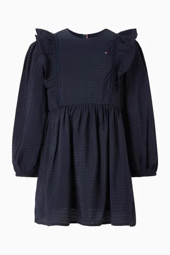 Ruffled A-line Dress