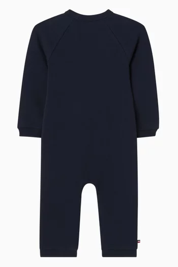 لباس قطعة واحدة مزين بشعار الماركة تيري