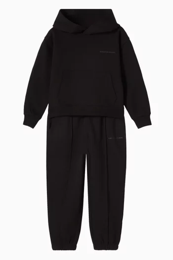 بنطال رياضي بشعار الماركة محاك قطن تيري