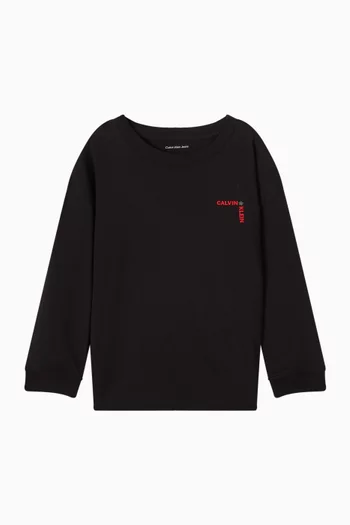 Logo Sweatshirt in Cotton-terry