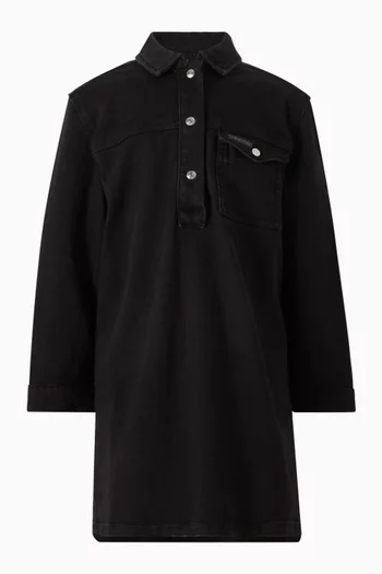 فستان مريح دينم باهت 