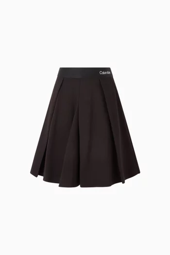 Flared Skirt in Punto Milano Fabric