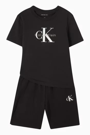 Logo Shorts in Organic Cotton Terry